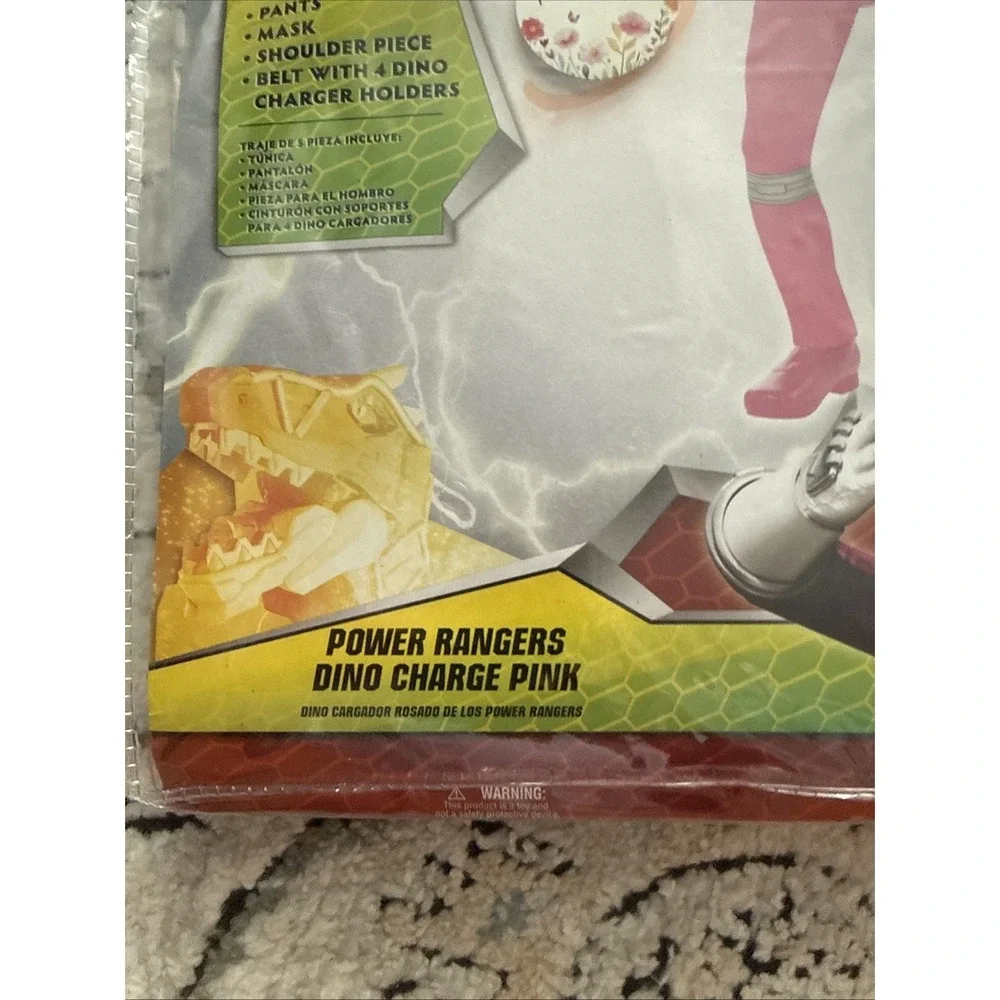 Power Rangers Dino Charge Pink Ranger Deluxe Child Costume Size M 7-8 NEW